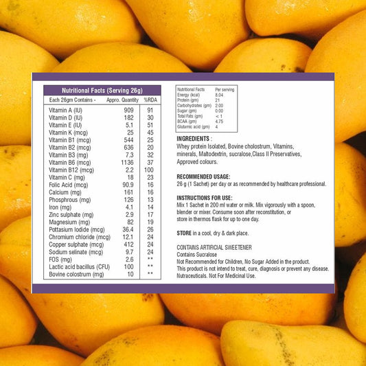 Nutraease Whey Protein Isolate (Mango Flavours)