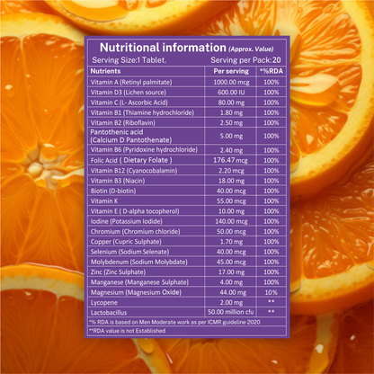 Multivitamin + Probiotics Effervescent Tablets