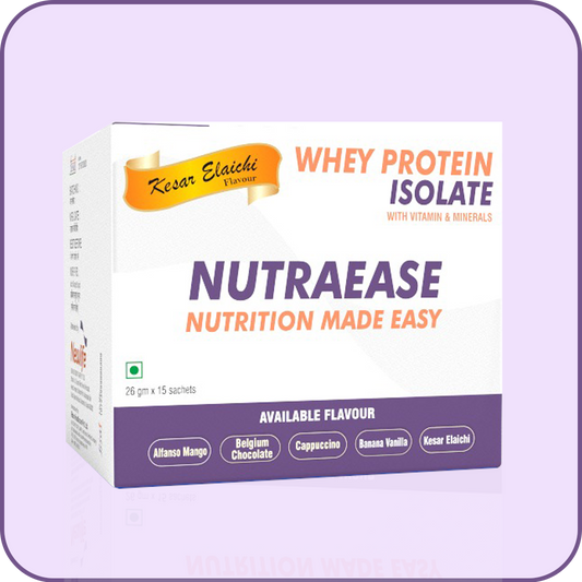 Nutraease Whey Protein Isolate (Kesar Elaichi Flavours)